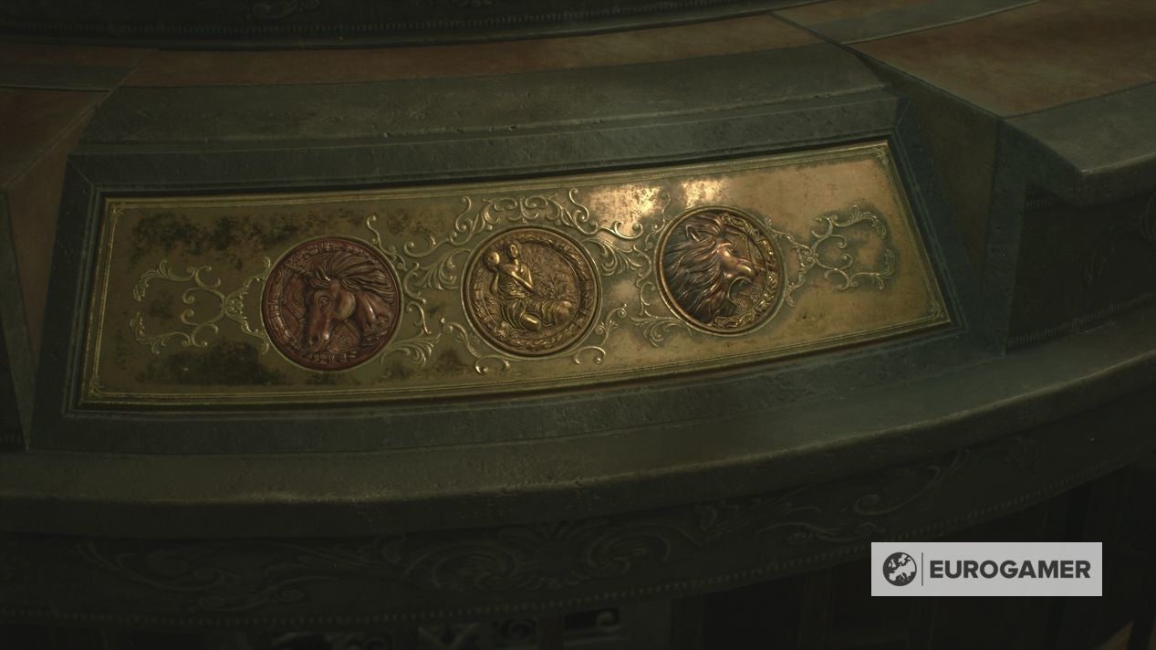 Resident Evil 2 Medallion statue locations and Lion, Unicorn and Maiden statue puzzle